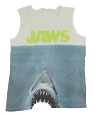 Bielo-modré tielko so žralokom H&M