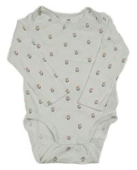 Bílé body s květinami H&M