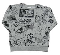 Sivá mikina s Mickeym a kamarády Disney