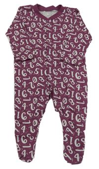 Fialový overal s číslami Matalan