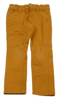 Medové plátenné nohavice Kiabi