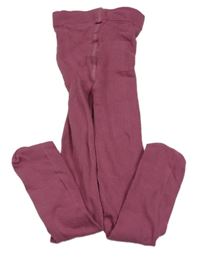 Tmavoružové pančuchy H&M