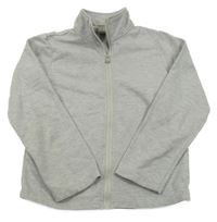 Sivá melírovaná prepínaci mikina s mašlou