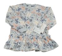 Nové - Světlemodrá tepláková tunika s mašlemi Cupcakes nad Cashmere