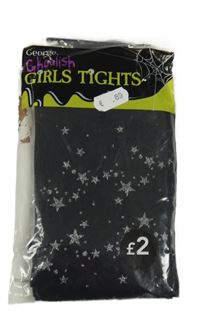 Nové - Černé silonky s hviezdami George