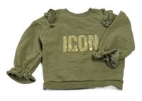 Khski mikina s nápisem a volánky River Island