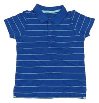 Modré pruhované polo tričko Lupilu