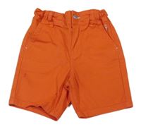 Oranžové plátěné kraťasy Obaibi