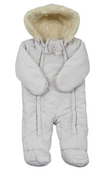 Svetloružová šušťáková zimná bunda s kapucňou Jasper Conran