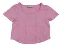 Ružové crop tričko Matalan