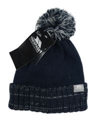 Nové - Tmavomodrá pletená podšitá čepice s bambulí Trespass