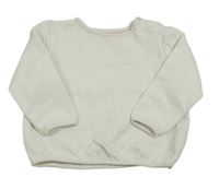 Biela prešívaná oversize mikina C&A