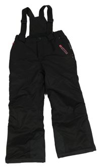 Černé šusťákové oteplovačky s odepínacími kšandami C&A