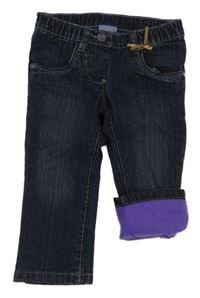 Tmavomodré podšité rifle Lupilu