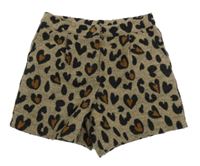 Béžové vlnené kraťasy so srdiečkami Next