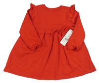 Nové - Červené teplákové šaty F&F