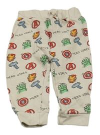 Béžové tepláky s hrdiny George 