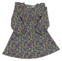 Farebné kvetované šaty s volánikmi Matalan