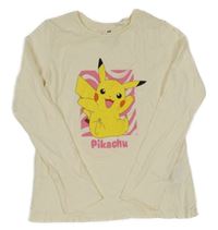 Smotanové tričko s Pikachu H&M