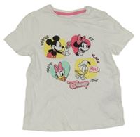 Bílé tričko s Minnií a kamarády Disney
