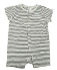 Bílo-černý pruhovaný letní overal H&M