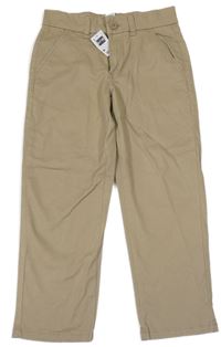 Nové - Béžové plátěné chino kalhoty Dunnes