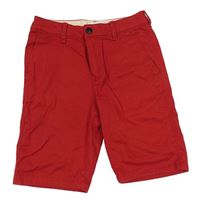 Červené chino plátenné kraťasy Abercrombie&Fitch