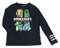 Tmavomodré tričko s Minecraft