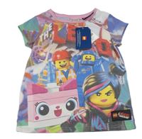 Nové - barevné tričko s lego figurkami Next