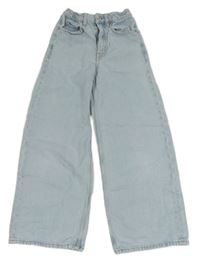 Světlemodré wide leg rifle FISH&CHIPS