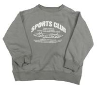 Sivá oversize mikina s nápismi F&F