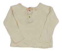 Smotanové vzorované tričko KOTON baby