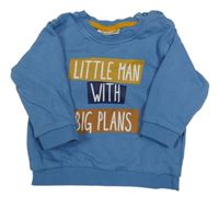 Modrá mikina s nápismi Ergee