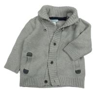 Svetlosivý melírovaný prepínaci sveter OBaïBI