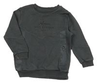 Tmavosivá mikina s nápismi George