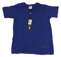 Nové - tmavomodré tričko s logem hype.