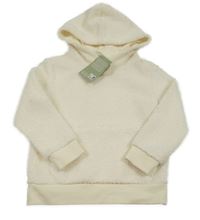 Nové - smetanová huňatá mikina s kapsou a kapucí H&M