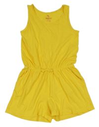 Tmavožltý kraťasový overal s mašlou Pepperts!