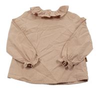 Pudrová blúzka s golierikom Cocote