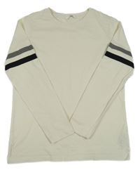 Smotanové tričko s pruhmi M&S