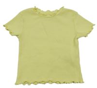 Žluté žebrované tričko Kiki&Koko