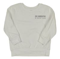 Biela mikina s nápismi George