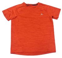 Červené melírované funkčné tričko Domyos