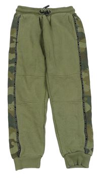 Khaki tepláky s army pruhom Nutmeg