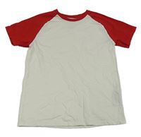 Bielo-červené tričko Primark