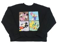 Čierna mikina s Minnie a přáteli George