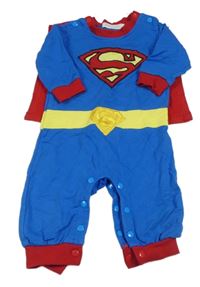 Modro-červený teplákový overal s pláštěm - Superman