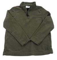 Tmavokhaki fleecová funkčná mikina TOG24