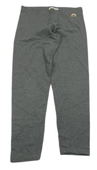 Tmavosivé melírované crop legíny s dúhou Sfera