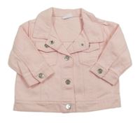 Ružová rifľová bunda Fatface